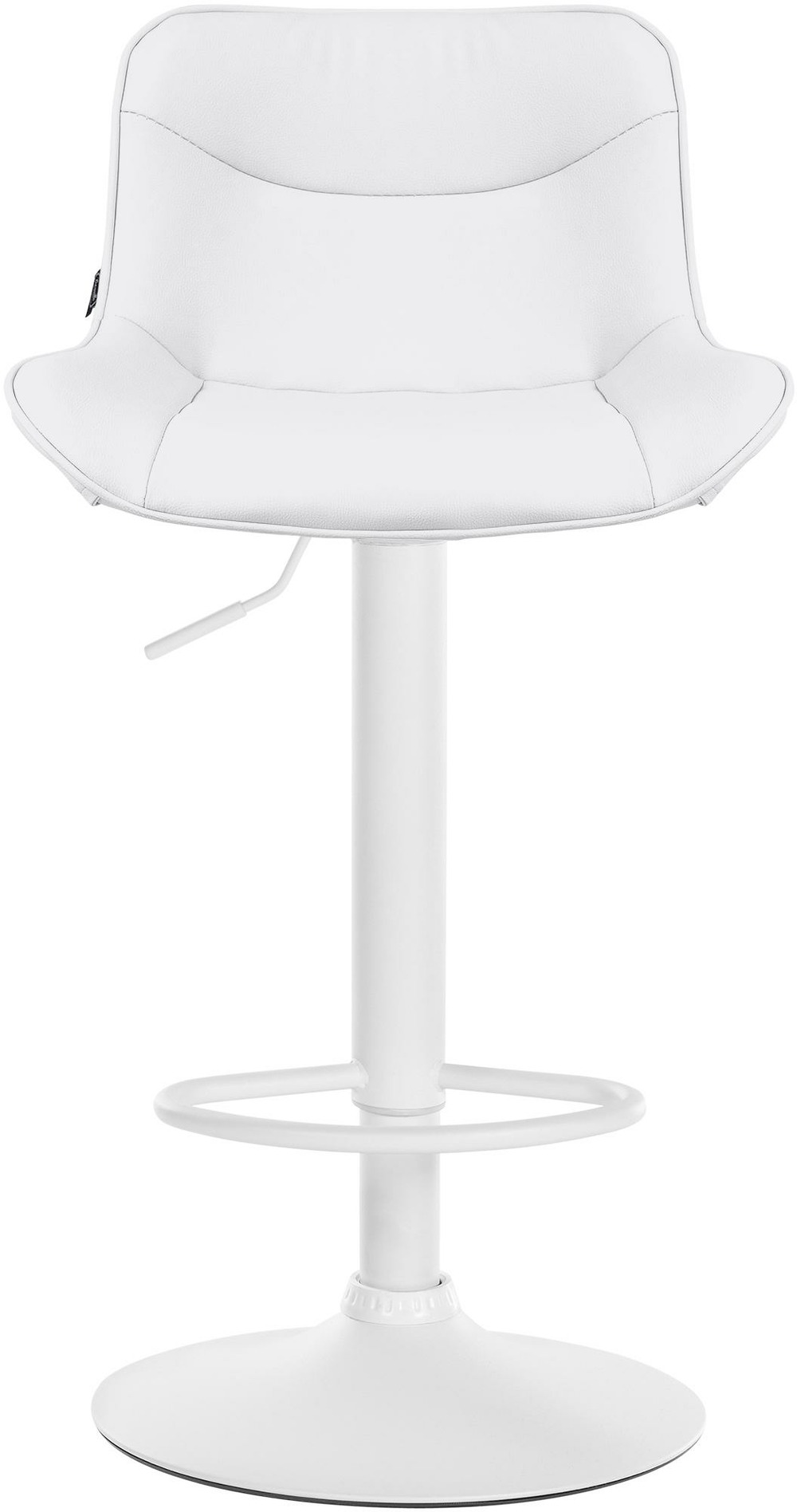 Tabouret de bar vonore simili cuir blanc