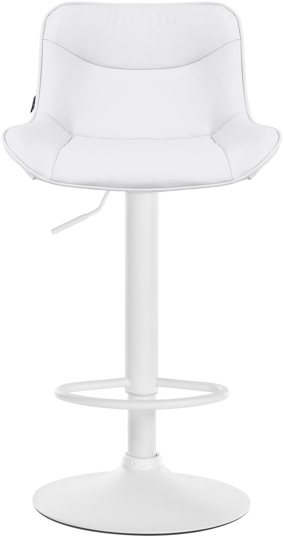 Tabouret de bar vonore simili cuir blanc