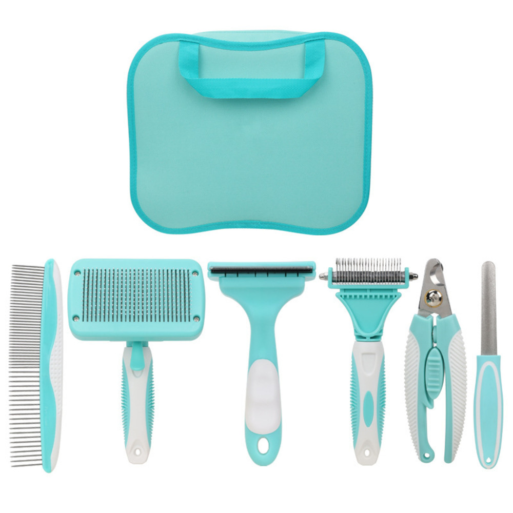 Ensemble de brosse à poils et coupe-ongles pour chat et chien dtopbuyage