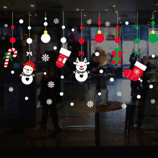Stickers de noël - chaussettes de noël