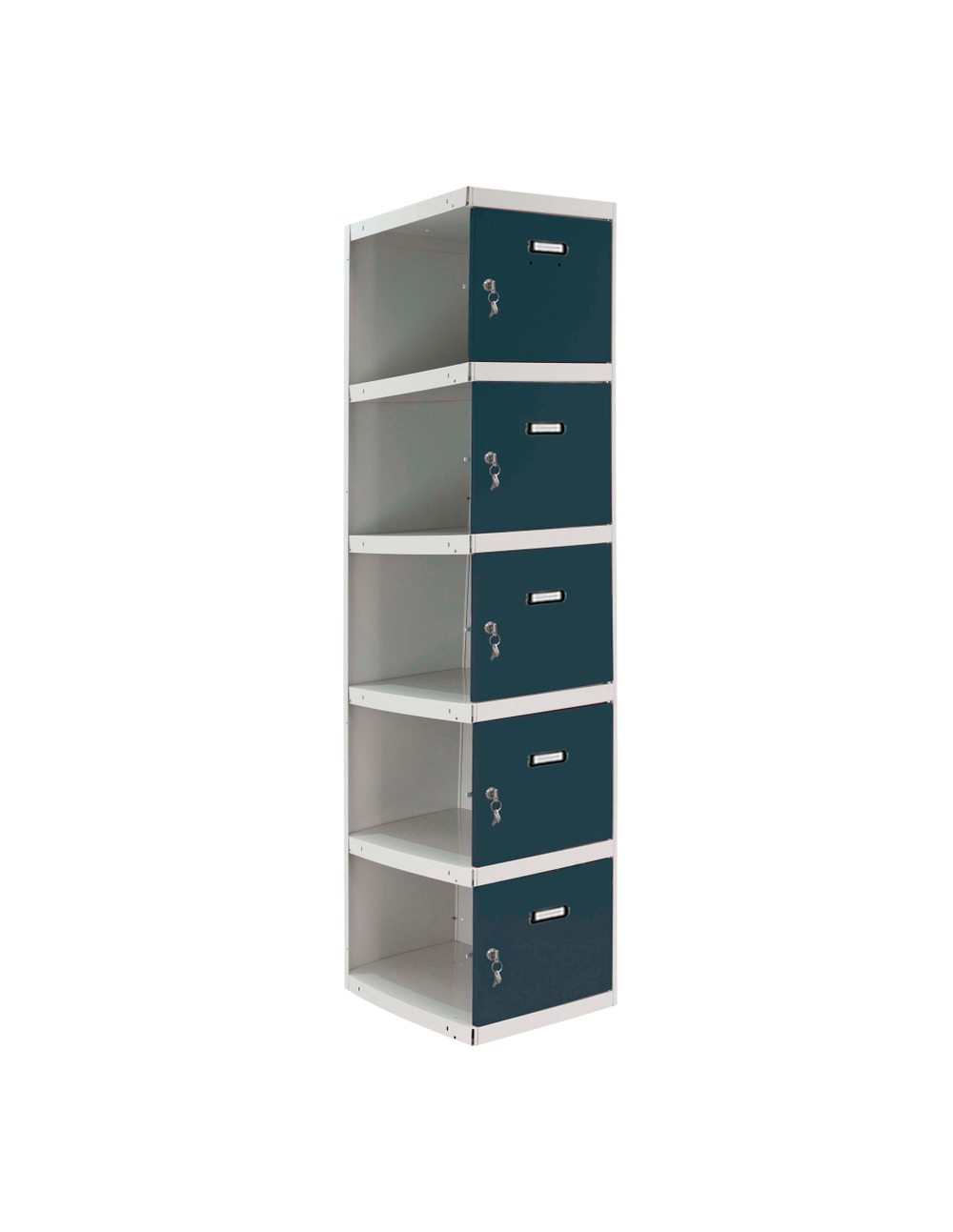 Casier-armoire simonlocker prof.dism.5 porte 1/5 300 adi gr/an gris/antracite 1800x300x500 - simonrack