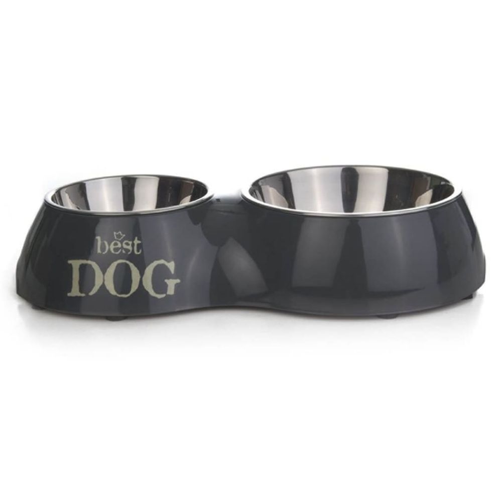 Double bol d'alimentation best dog 510 ml 37 x 17,5 cm