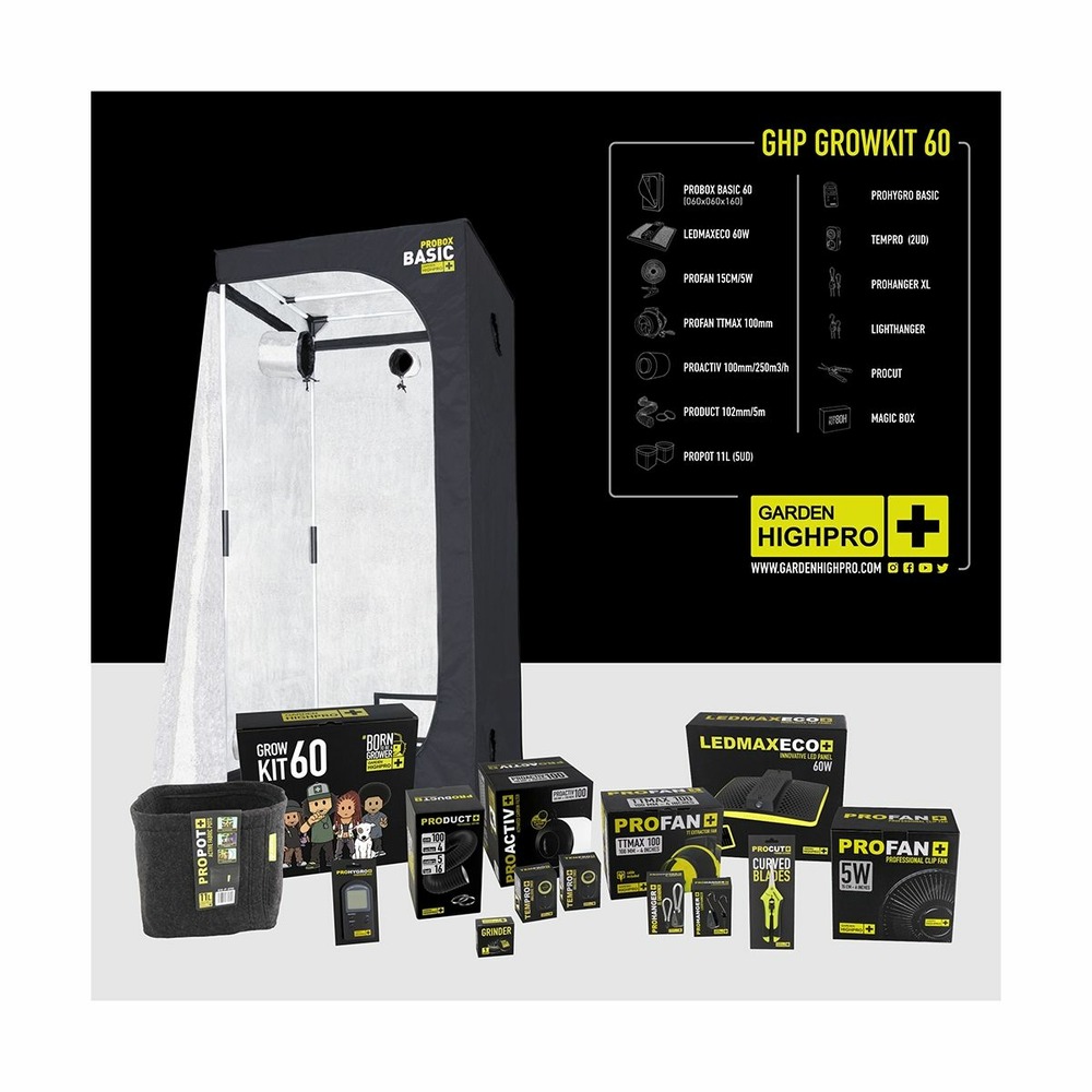Kit de culture complet - born to be a grower 60x60x160cm - 60w