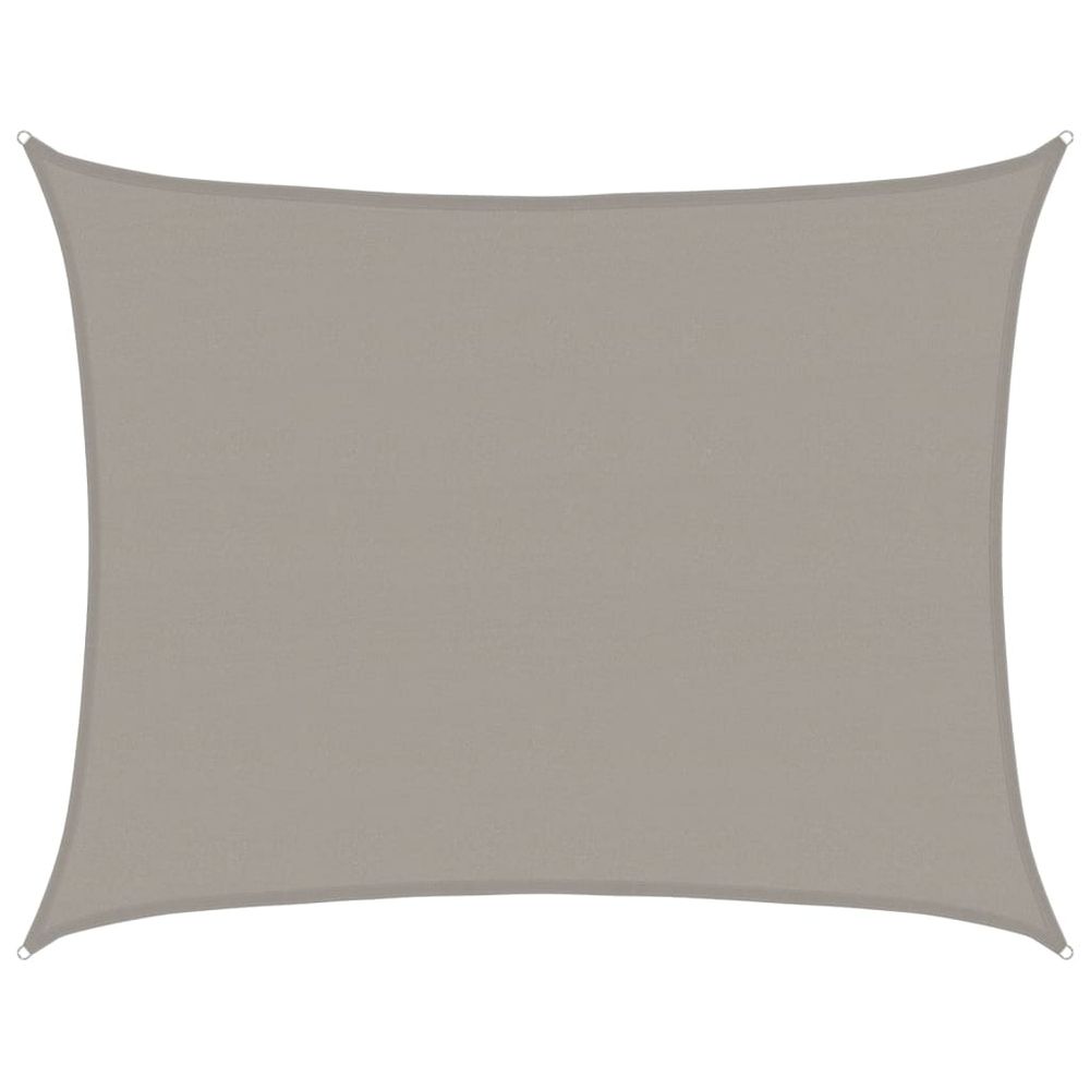 Voile d'ombrage 160 g/m² rectangulaire gris clair 6x7 m pehd