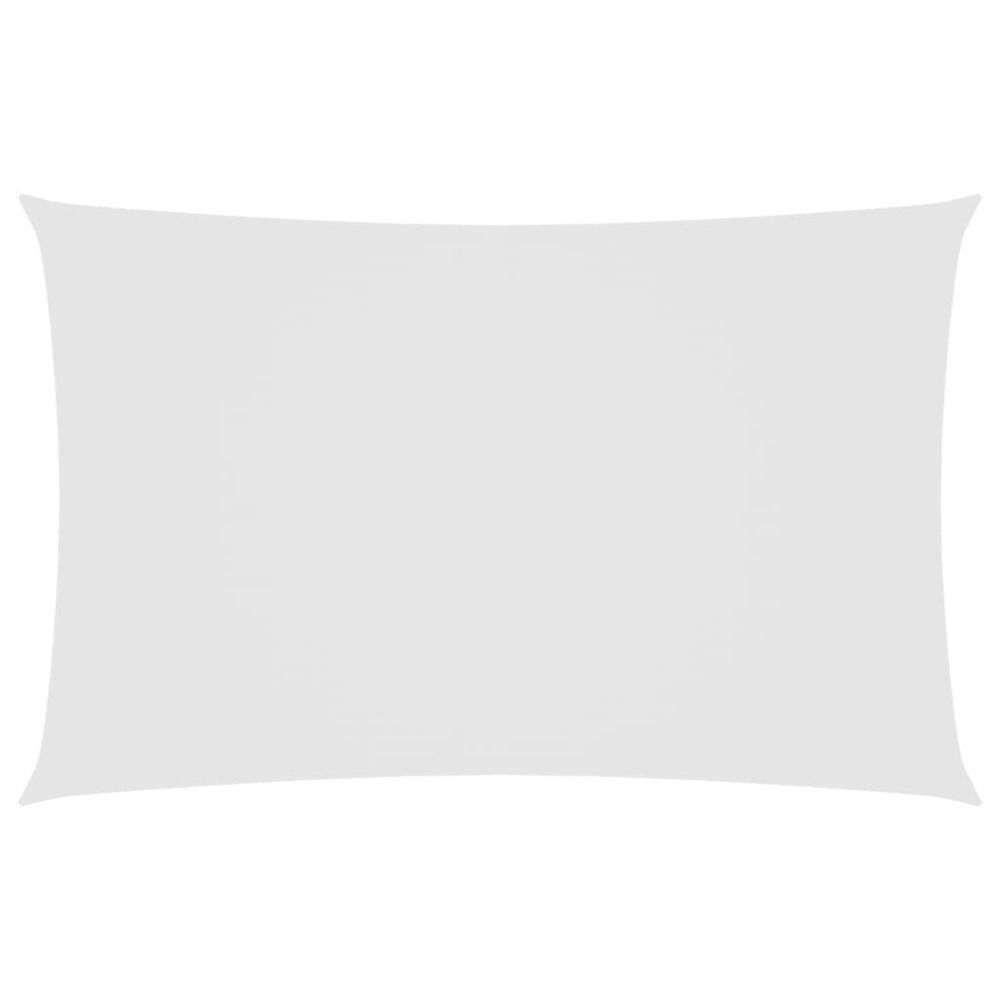 Voile de parasol tissu oxford rectangulaire 2,5x5 m blanc