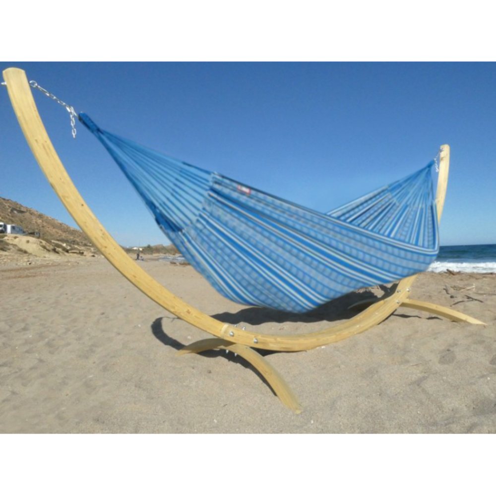 Hamac sur pied maya xxl poligono turquoise