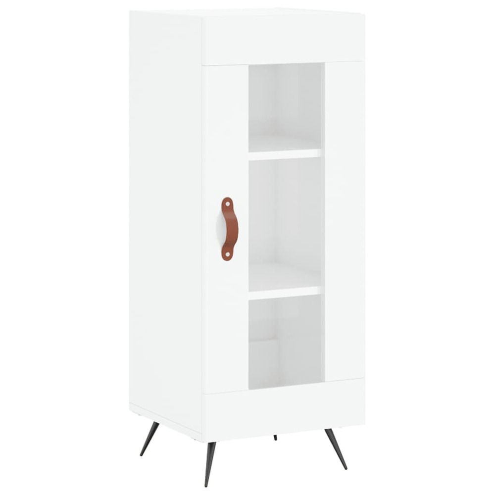 Buffet bahut commode armoire meuble de rangement organisateur cuisine salle de séjour salon brillant 34,5 x 34 x 90 cm bois d