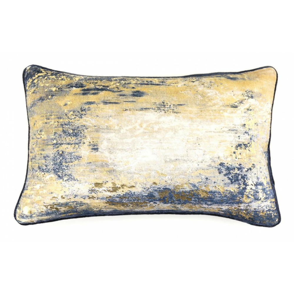 Coussin viscose or - décoration d'autrefois