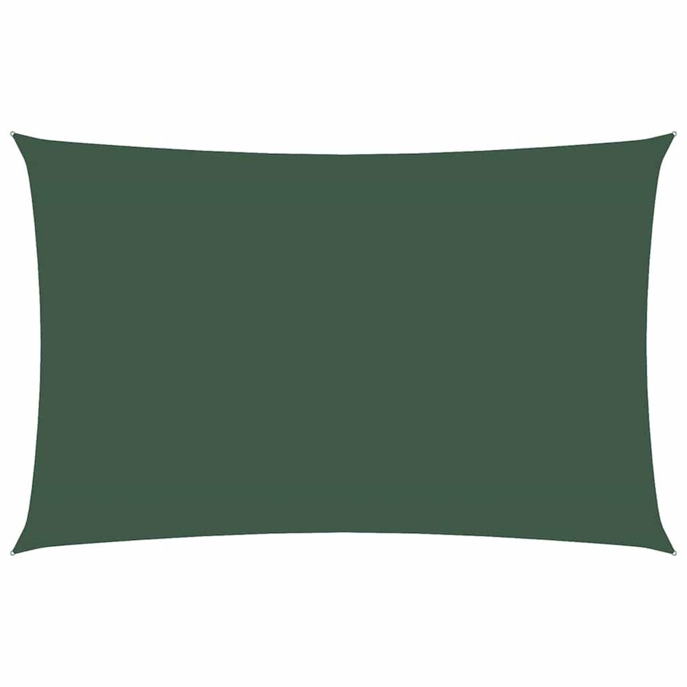 Voile de parasol tissu oxford rectangulaire 4x7 m vert foncé