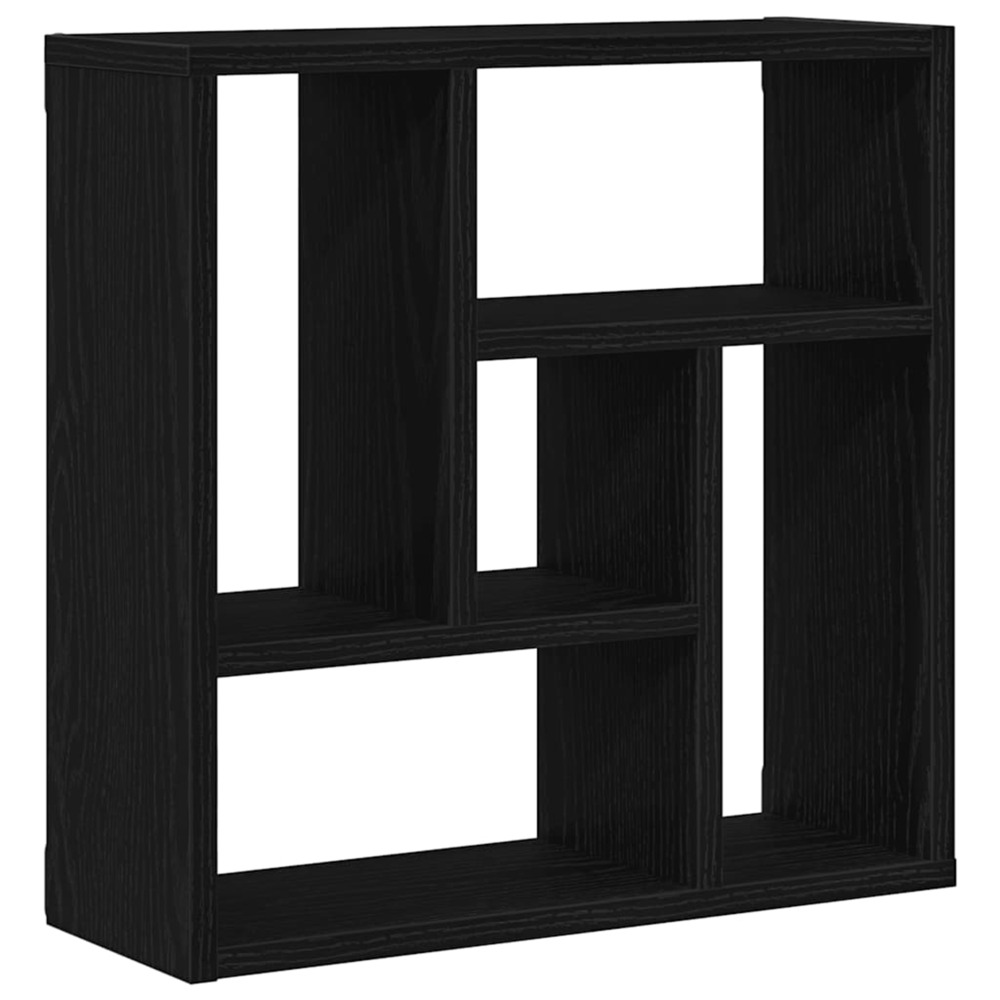 Étagère murale chêne noir 45x16x45 cm bois d'ingénierie