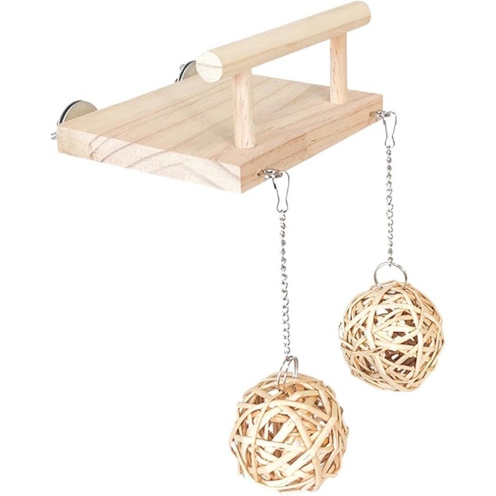 Perchoir en bois pour oiseaux