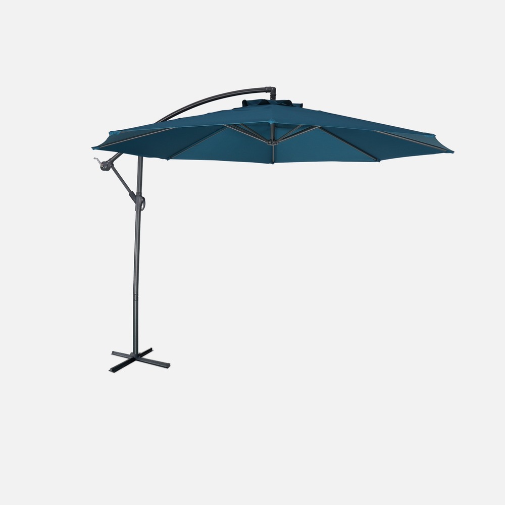 Parasol déporté rond hardelot diamètre 300cm excentré 8 baleines