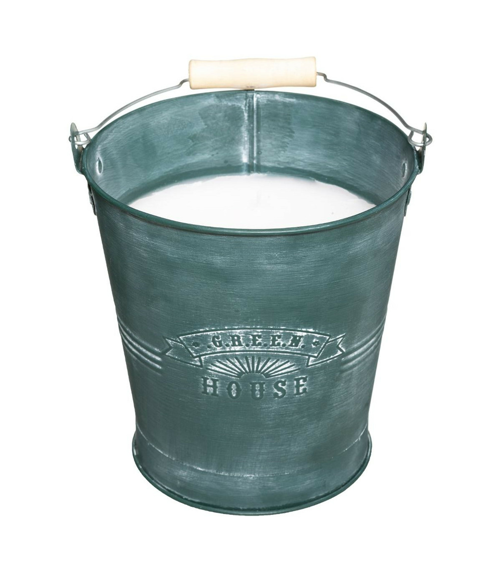 Bougie parfumée à la citronnelle pot en zinc 700 g