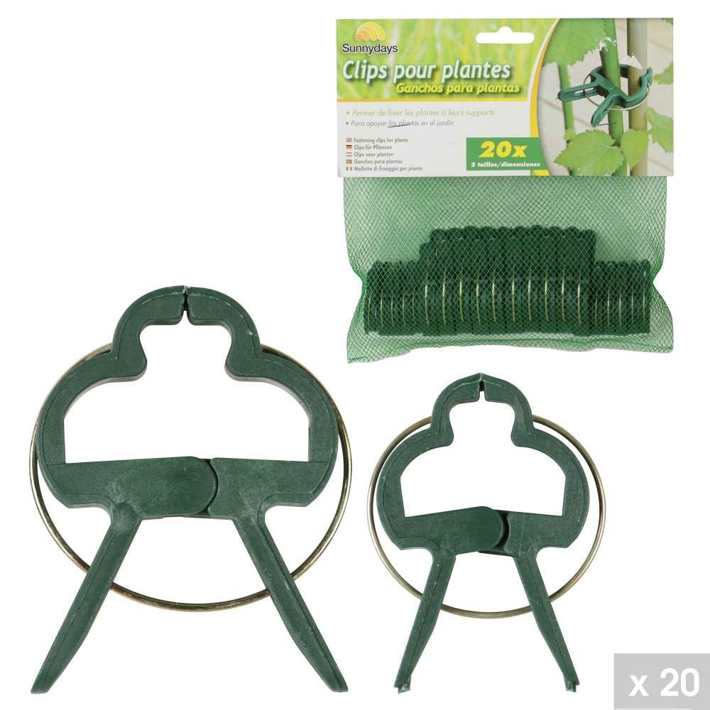 Lot de 20 clips pour plante 223110
