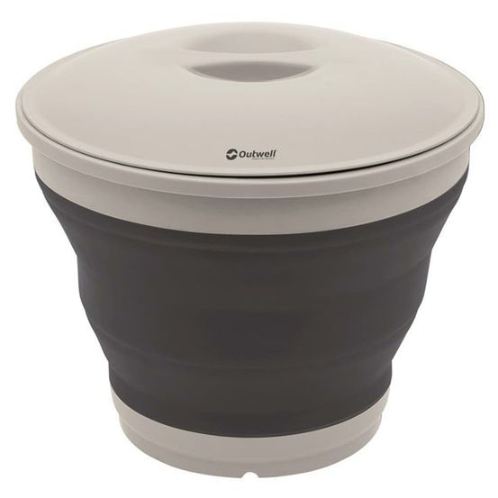 Seau pliable avec couvercle 7,5 l bleu nuit