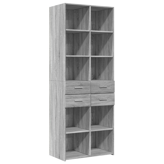Buffet bahut commode armoire meuble de rangement organisateur cuisine salle de séjour salon haut sonoma 70 x 42,5 x 185 cm bo