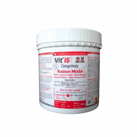 Vit'i5 rouge comprimés – ration ménagère chien & chat 600 g