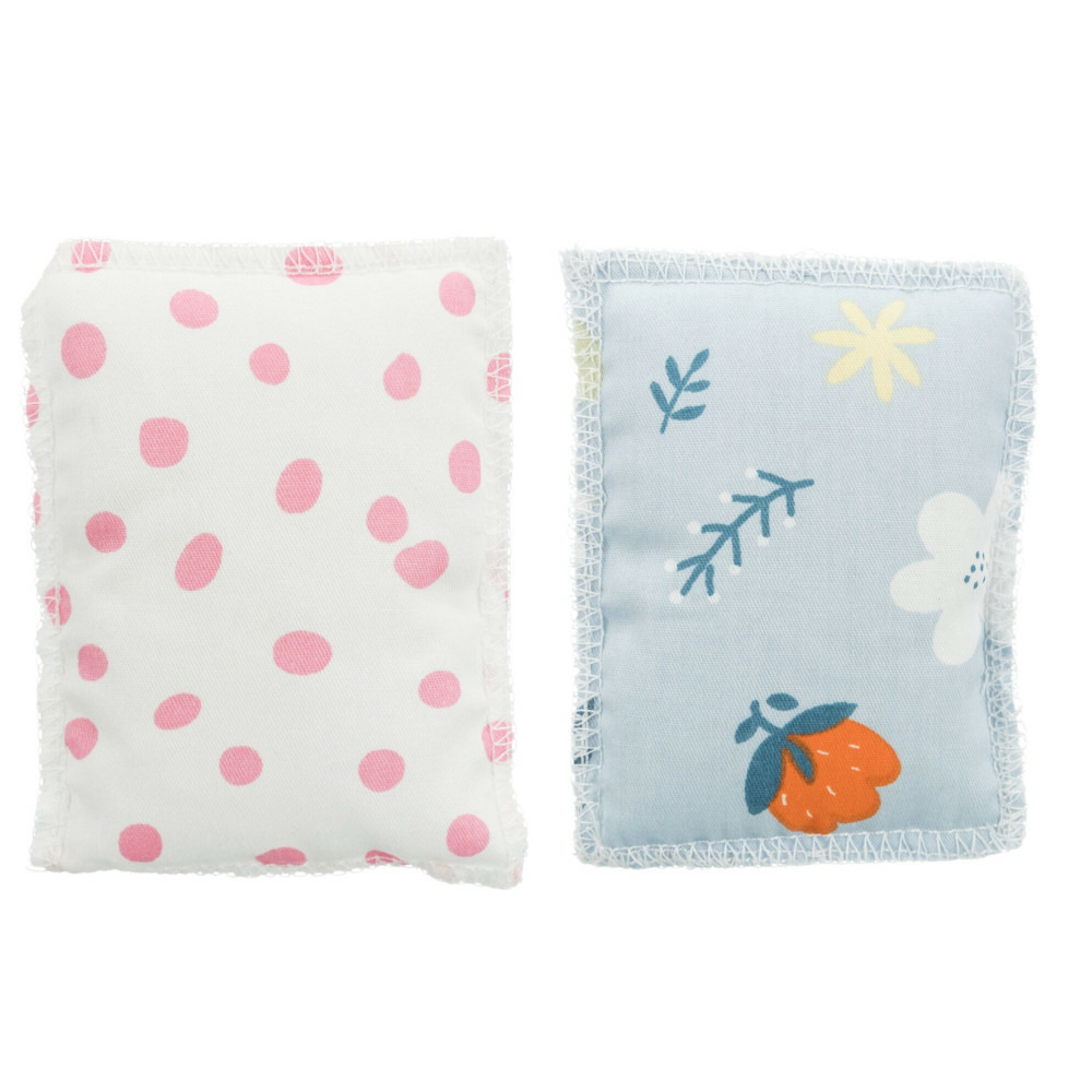 2 coussins en valériane 7 x 9 cm couleur aléatoire