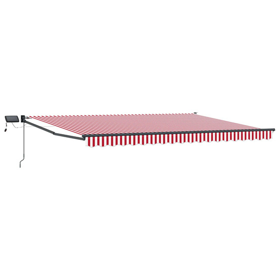 Store rétractable manuel avec leds 4 × 3 m