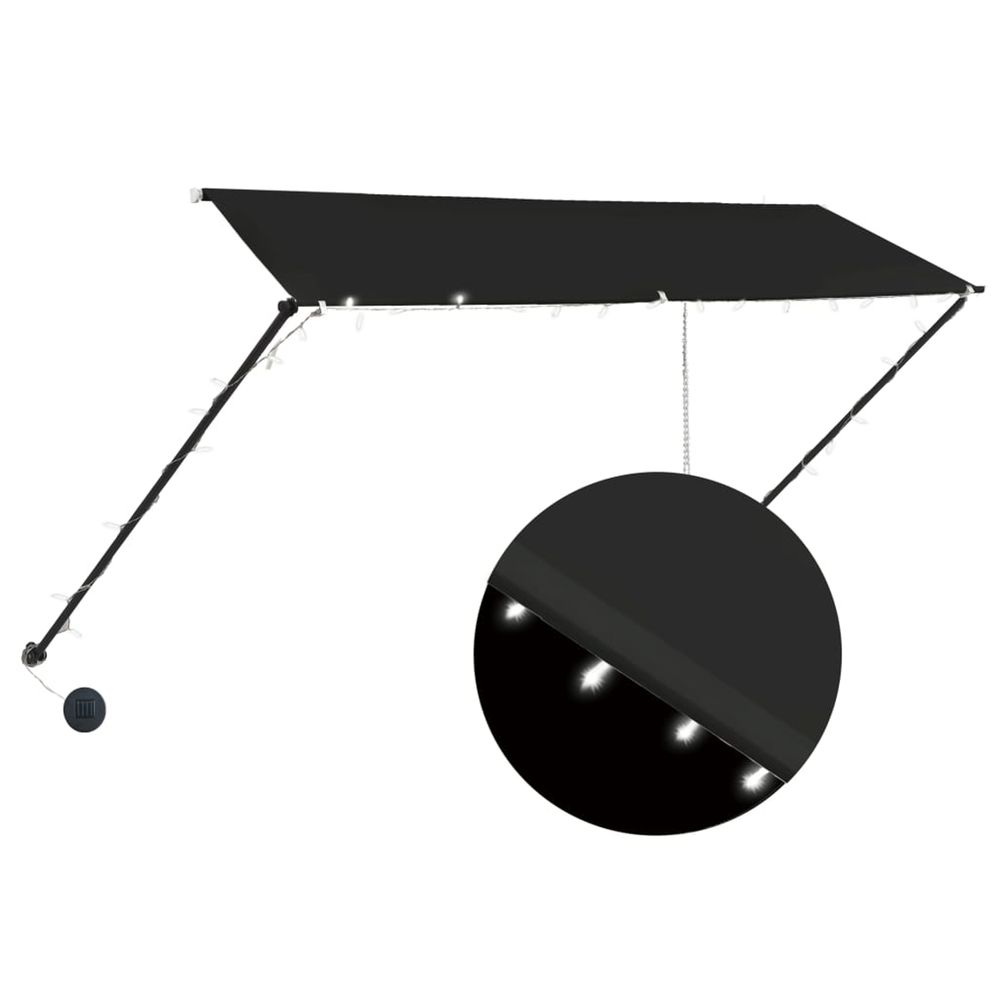 Store rÃ©tractable avec LED 300x150 cm
