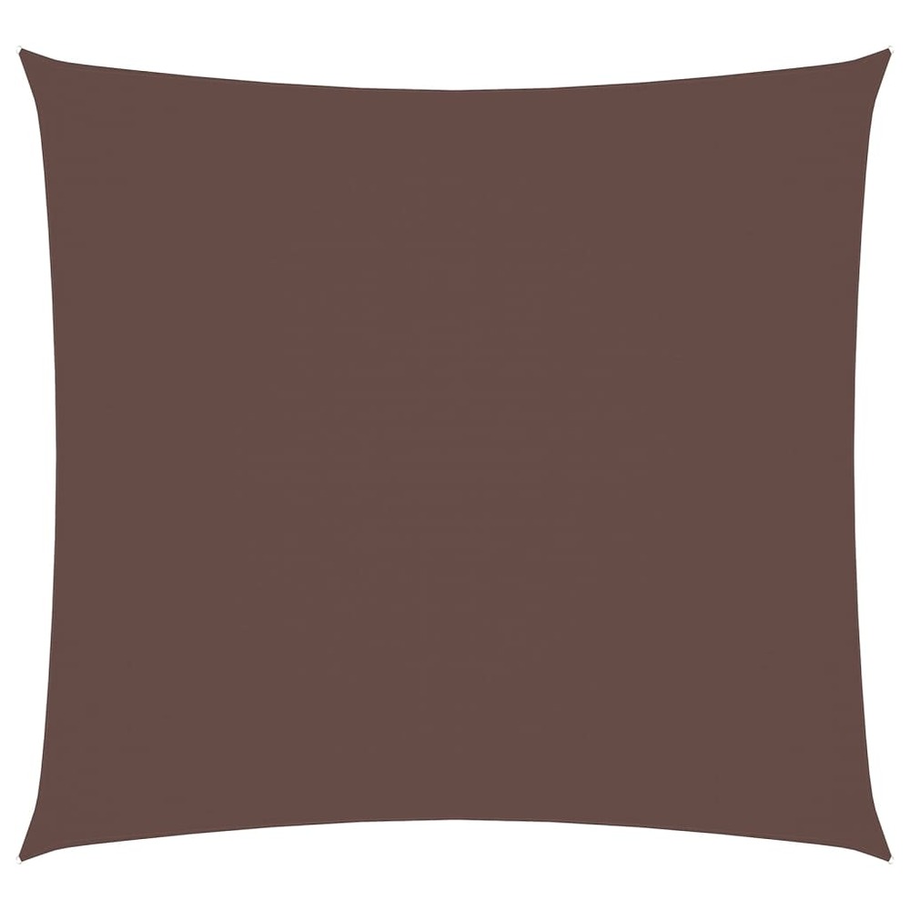 Voile de parasol tissu oxford carré 7x7 m marron