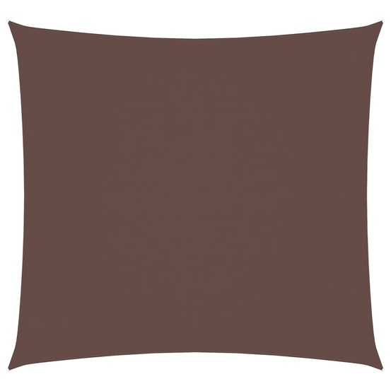 Voile de parasol tissu oxford carré 7x7 m marron