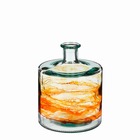 Mica decorations vase guan - 20.5x20.5x26 cm - verre - orange
