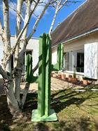 Cactus d'extérieur en métal (aluminium) à monter soi-même - vert 6021 - H 100cm
