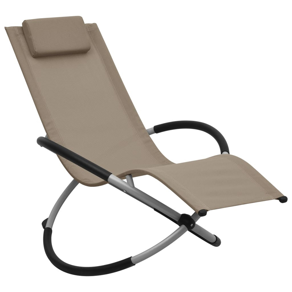 Chaise longue pour enfants acier taupe bain de soleil