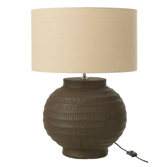 Lampe à poser en terre cuite