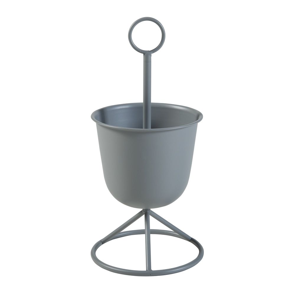 Porte-plantes style intemportel support 48 x 23 cm 1 cache-pot gris