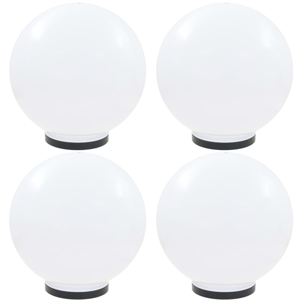 Lampes à led sous forme de boule 4 pcs sphérique 40 cm pmma
