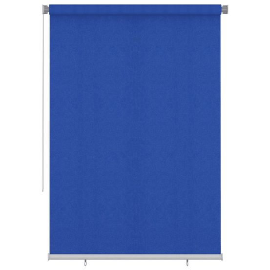 Store roulant d'extérieur 165 (l) x 230 (h) cm bleu hdpe