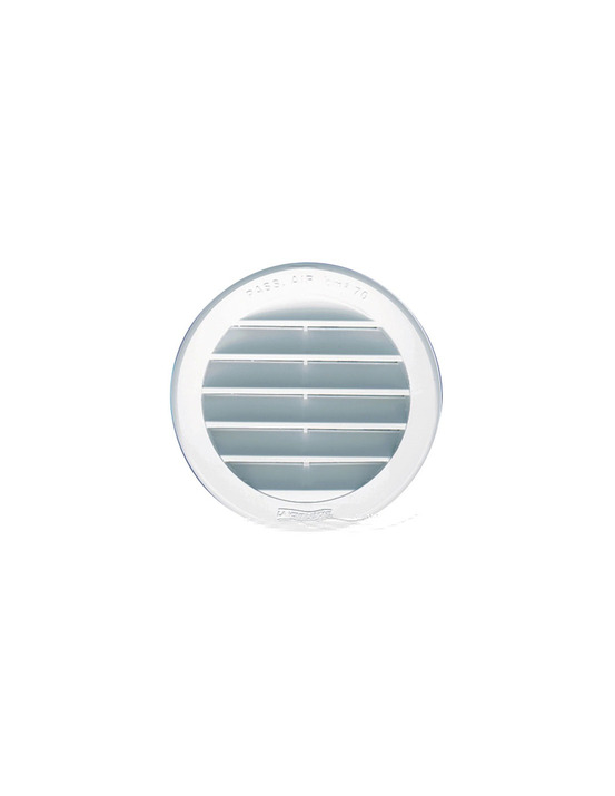 Grille ronde à encastrer avec mousti. D.130mm 70cm² blc sach - autogyre