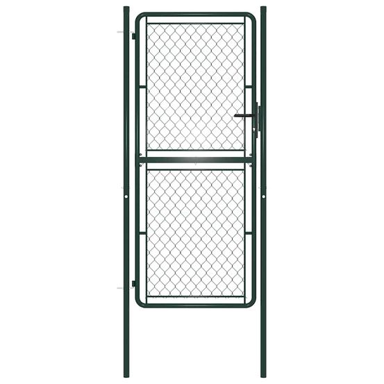 Portail de jardin en acier vert 100 x 200 cm