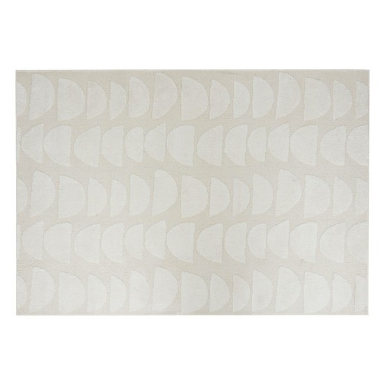 Tapis effet laine anoai blanc 150x100cm