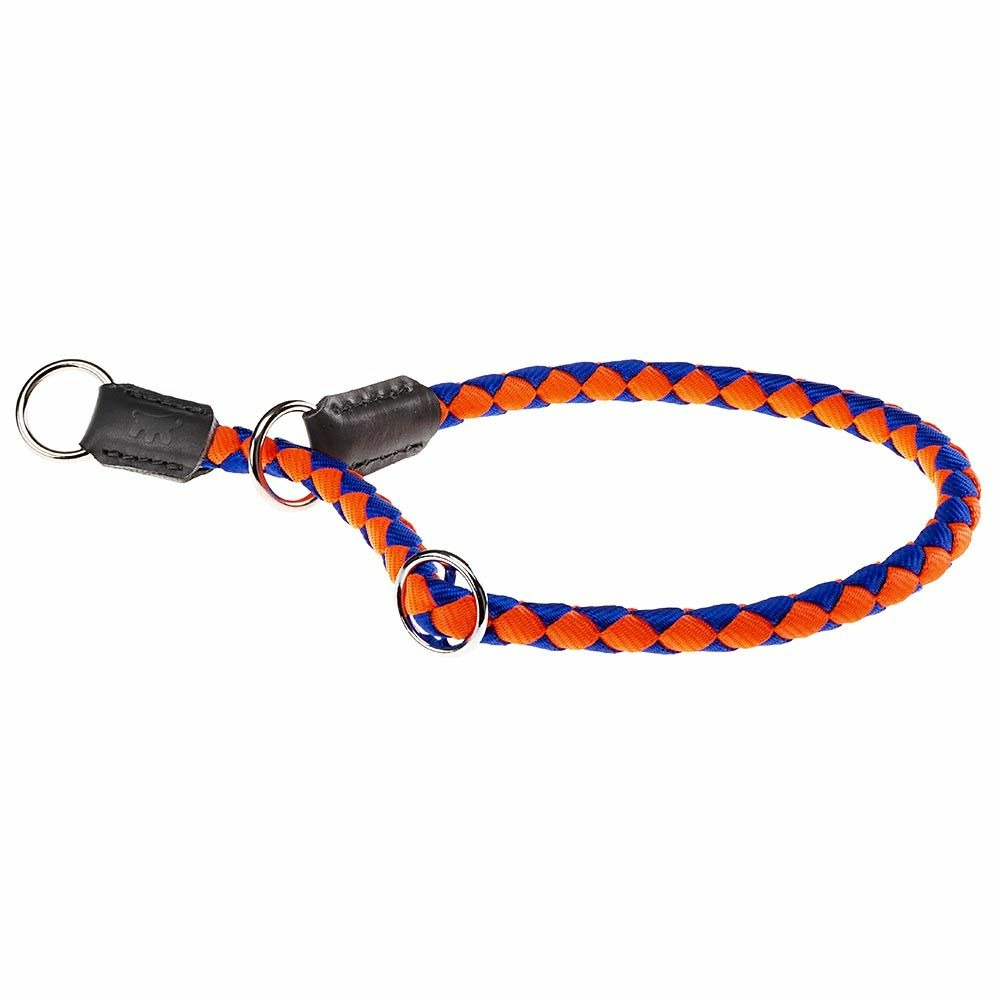 Collier semi-étrangleur pour chiens twist cs12/35, en nylon tressé, réglable et résistant