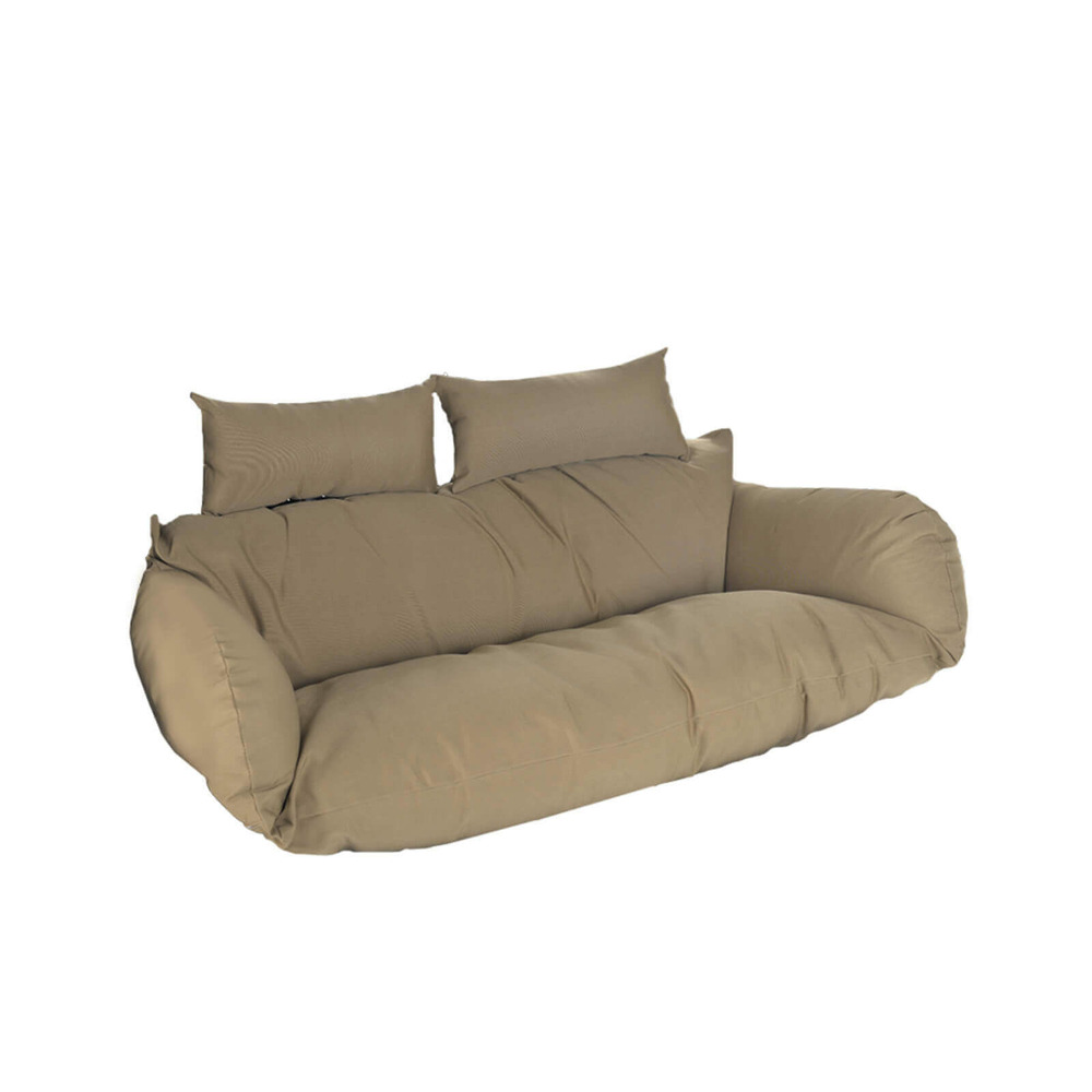 Home deluxe coussin pour fauteuil suspendu en poly rotin twin - marron - 105 x 41 x 45 cm | coussins d'extérieur, surmatelas
