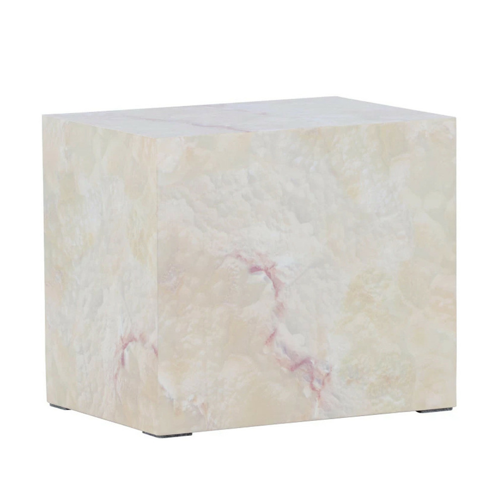 Table de chevet effet pierre 