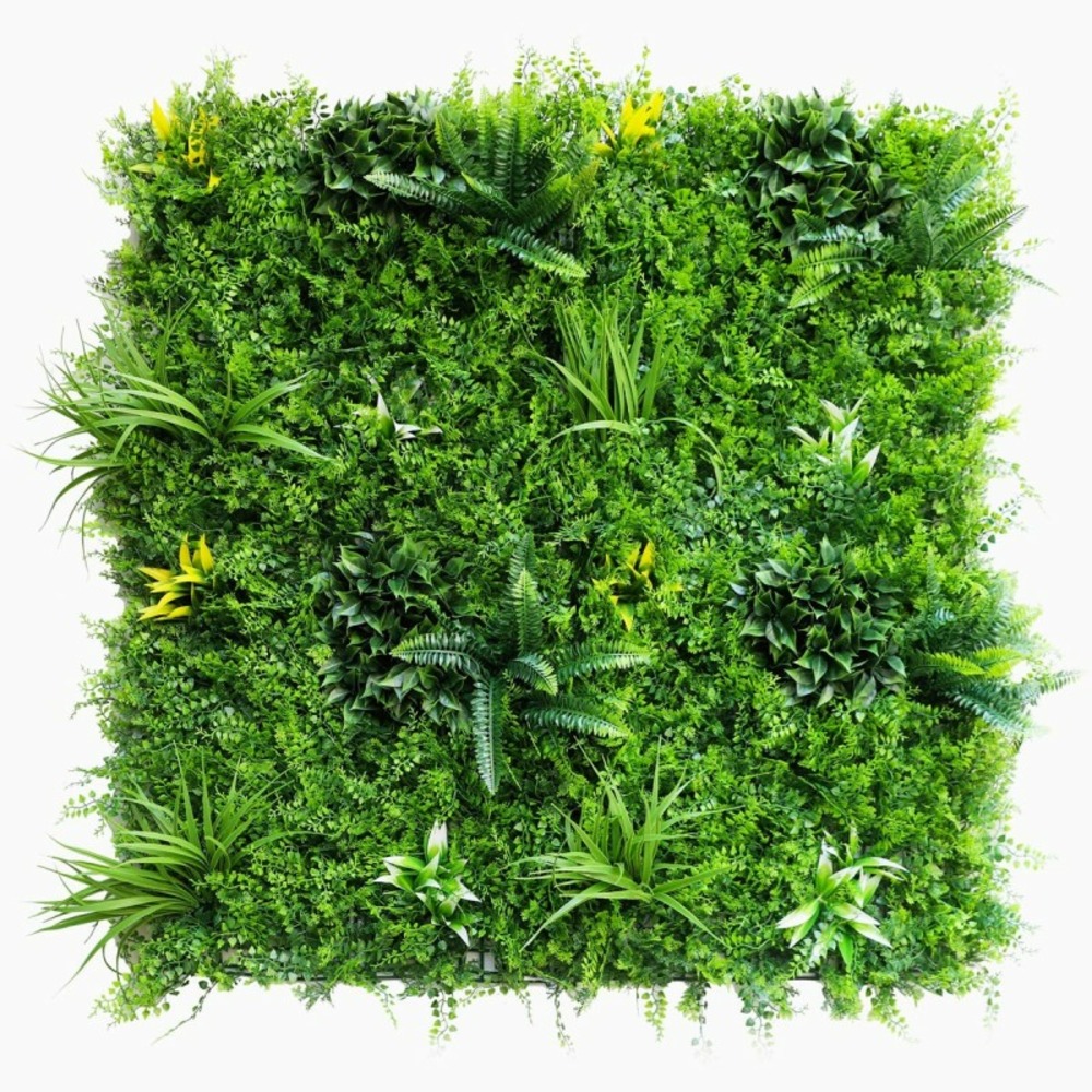 Mur végétal artificiel fougère dense 1 × 1 m – un feuillage structuré pour jardin et intérieur