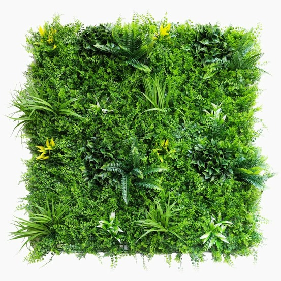 Mur végétal artificiel fougère dense 1 × 1 m – un feuillage structuré pour jardin et intérieur