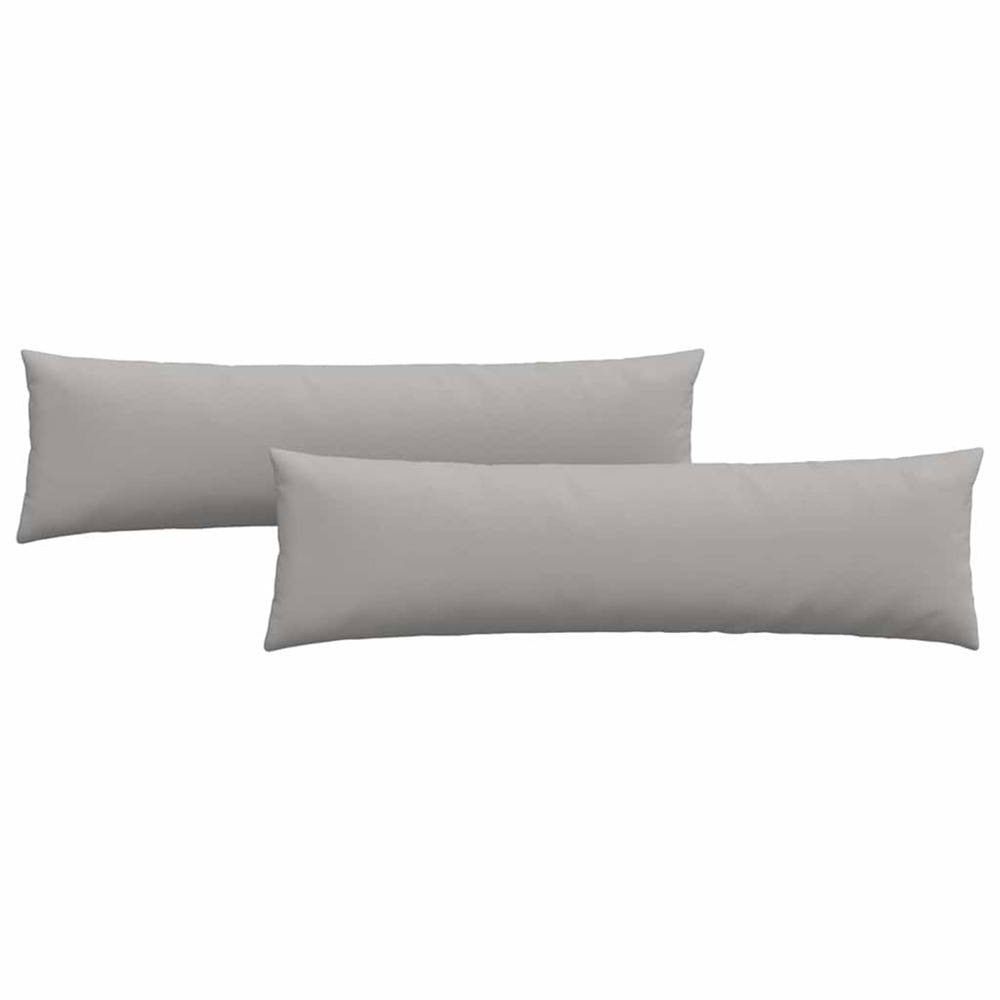 Coussins de canapé 2 pcs gris nuage 145 x 40 cm tissu