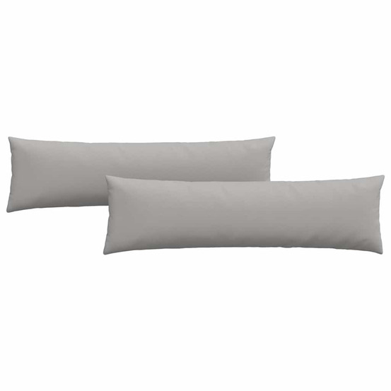 Coussins de canapé 2 pcs gris 145 x 40 cm tissu