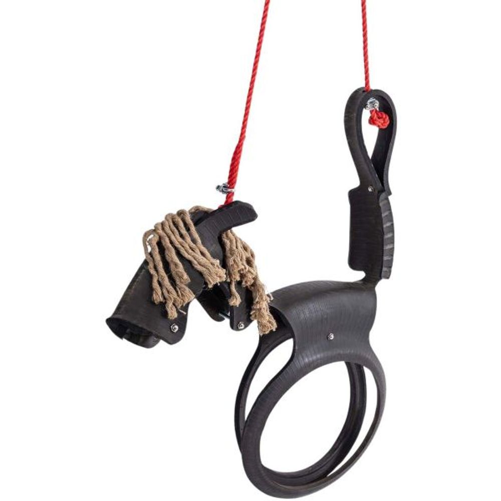 Balançoire cheval en pneu