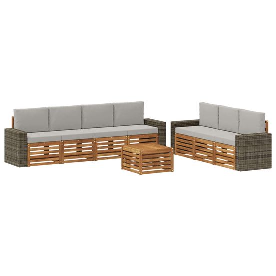Ensembles de canapés 8 pc bois d'acacia massif