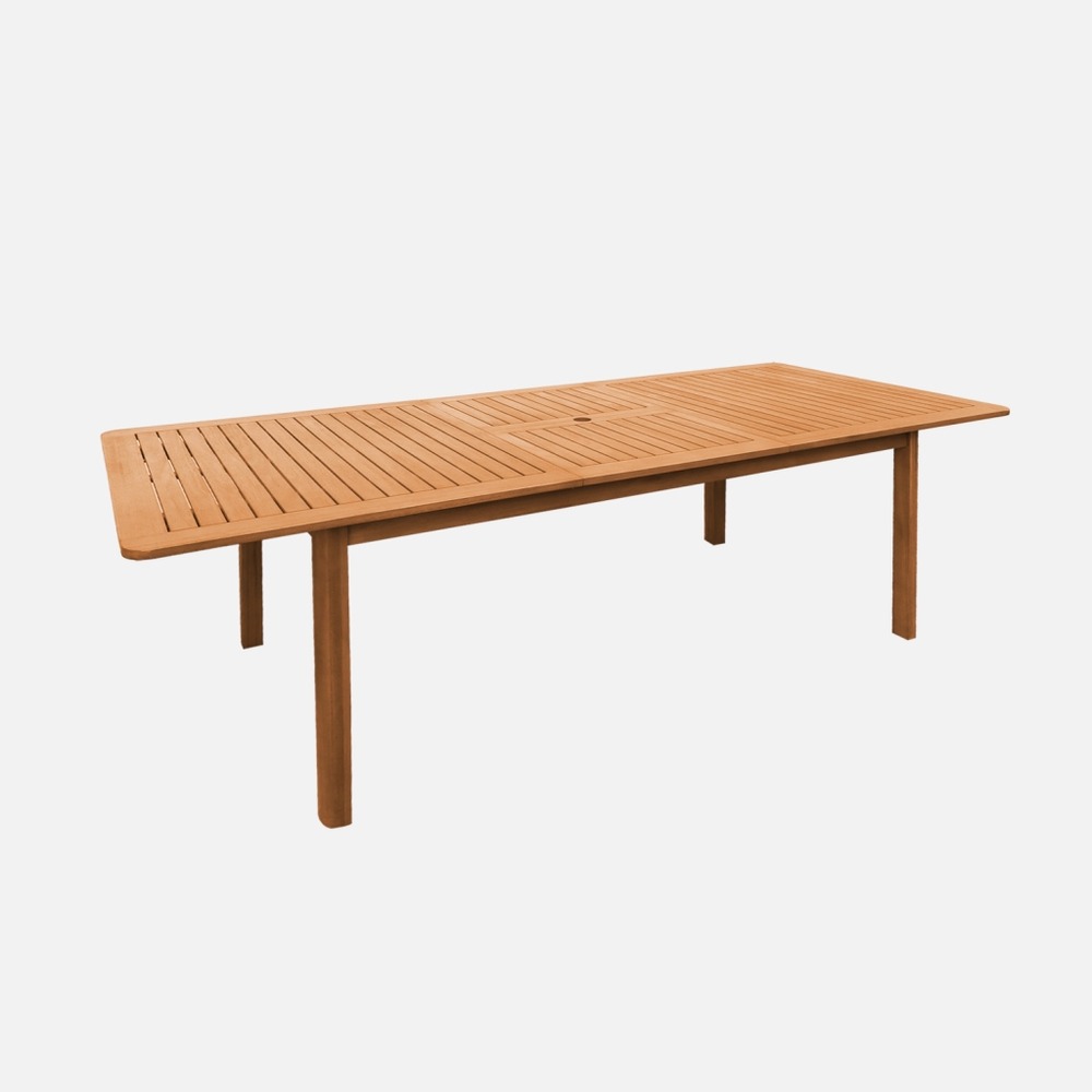 Table de jardin extensible bois d'eucalyptus 6-8 places 180/240cm - arbo