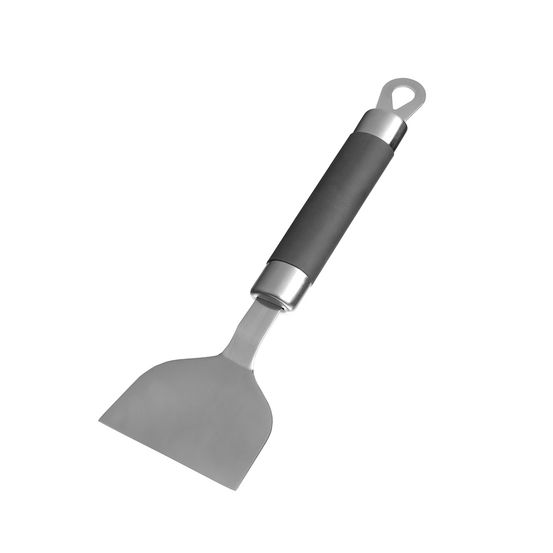 Spatule teppanyaki pour barbecue patton solid en acier inoxydable avec poignée souple