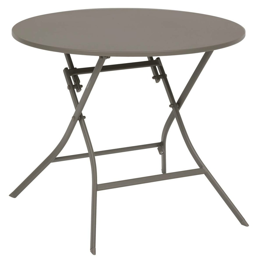 Table de jardin greensboro 4 places pliable café 110x70cm