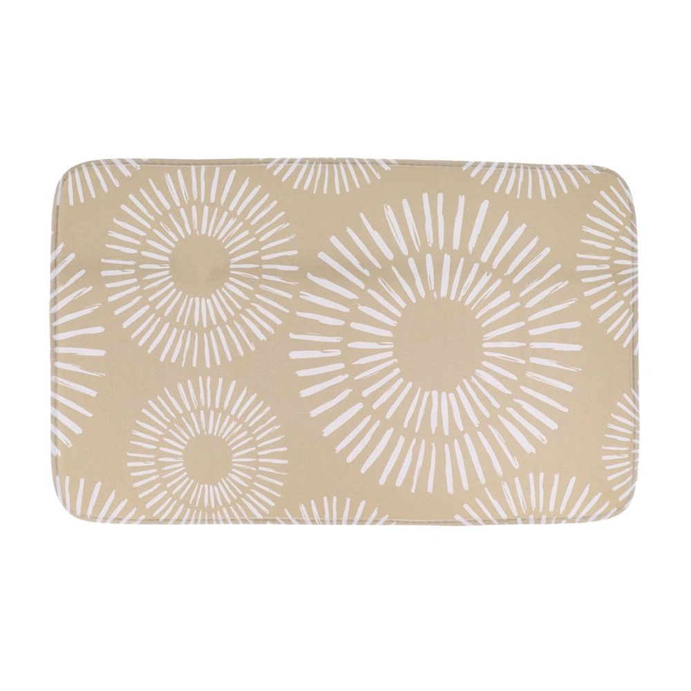 Tapis microfibre imprime 45x75 cm - ethnic spirals