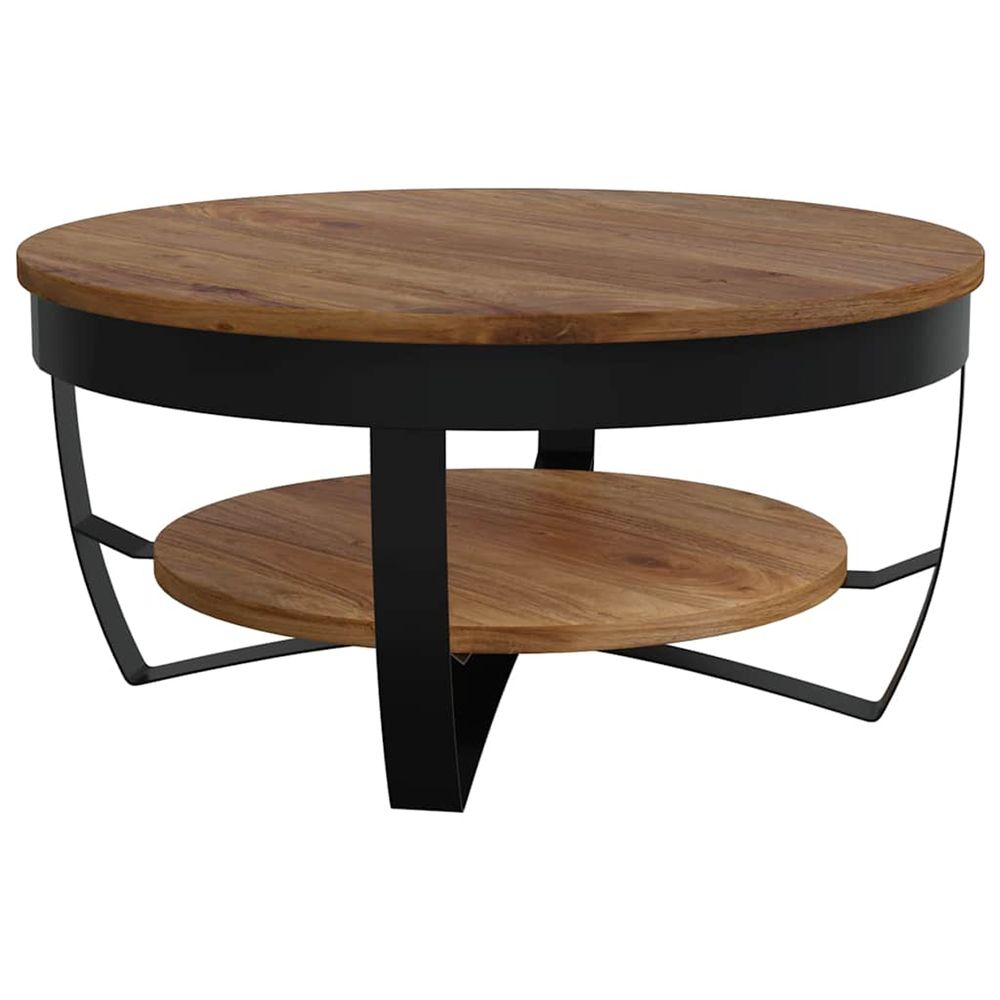 vidaXL Table basse 65x65x32 cm Bois d'acacia